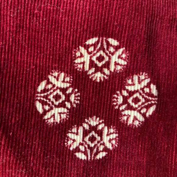 Burgundy Qipao Cheongsam Dress Corded Cotton Asian Y2K Small - Picture 10 of 12